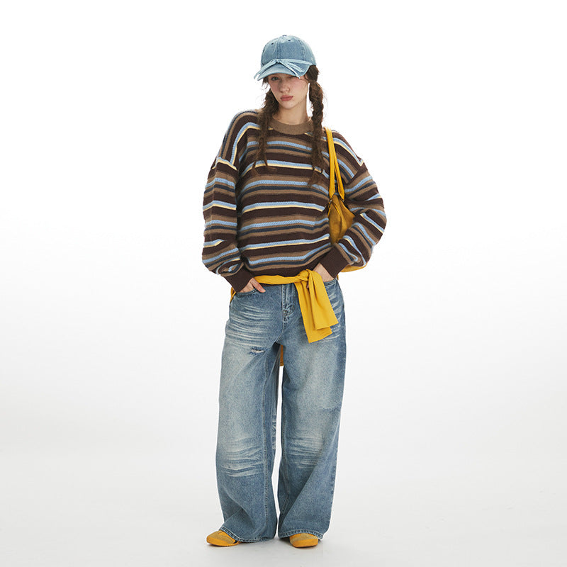 Unisex lazy style loose sweater | 2 color