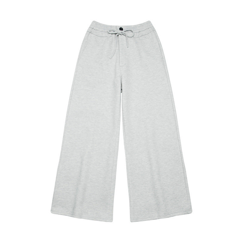 Wide leg straight sweatpants | 2 color