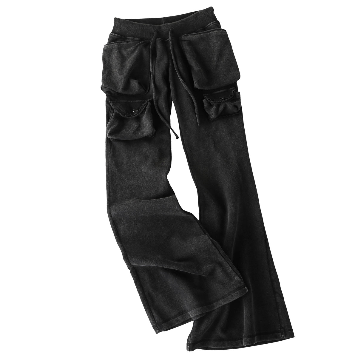 Pokiovo Low Rise Flared Cargo Trousers
