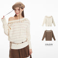hollow knitted sweater | 2 color