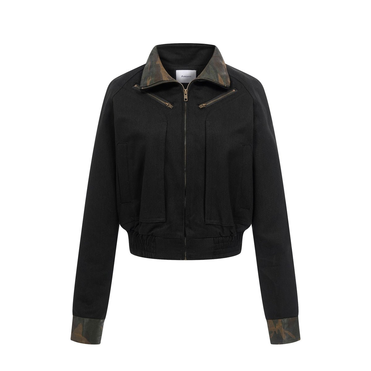 Cropped Zip-Up Jacket | 2 Colors