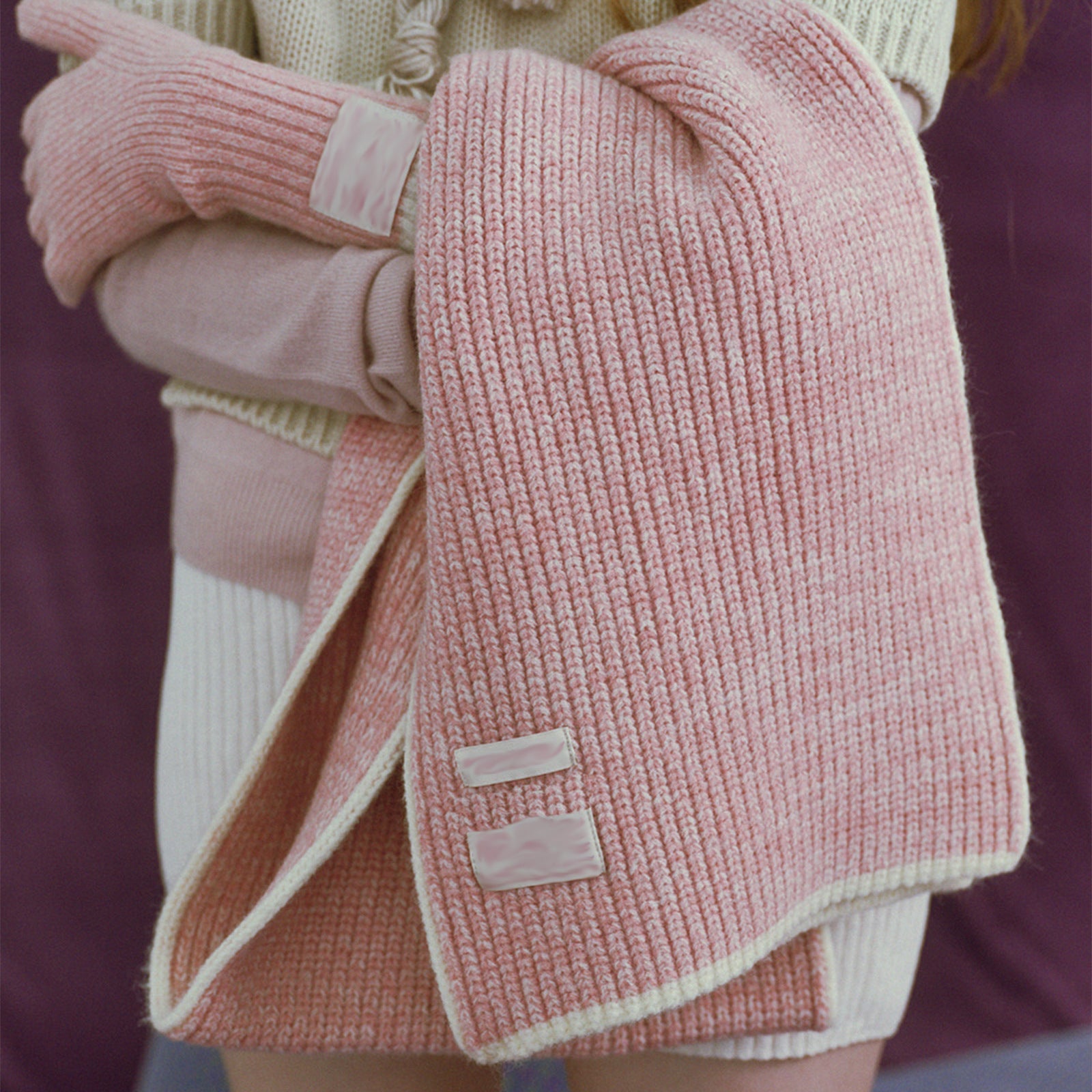 Cozy Wool-Blend Textured Scarf