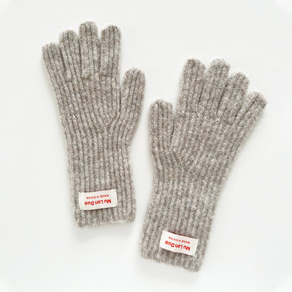 Cozy Wool-Blend Winter Gloves