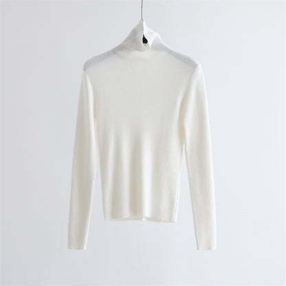 Thick Ribbed Wool Turtleneck Knit Top | 10 Colors