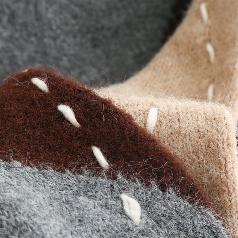 Chunky Argyle Sweater