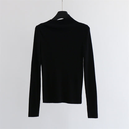 Ribbed Wool-Blend Mock Neck Top | 8 Colors