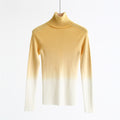 Gradient Wool-Blend High-Neck Knit Top