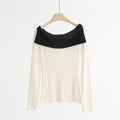 Wool-Blend Off-Shoulder Knit Top
