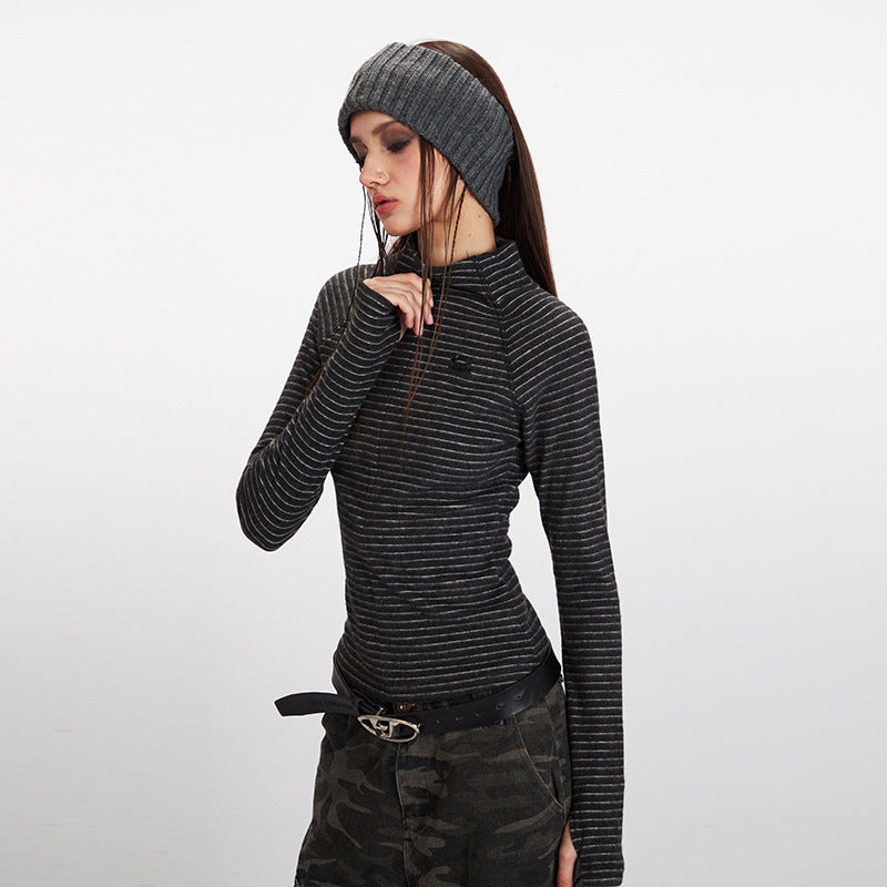 Stripped slim T-shirt | 2 color