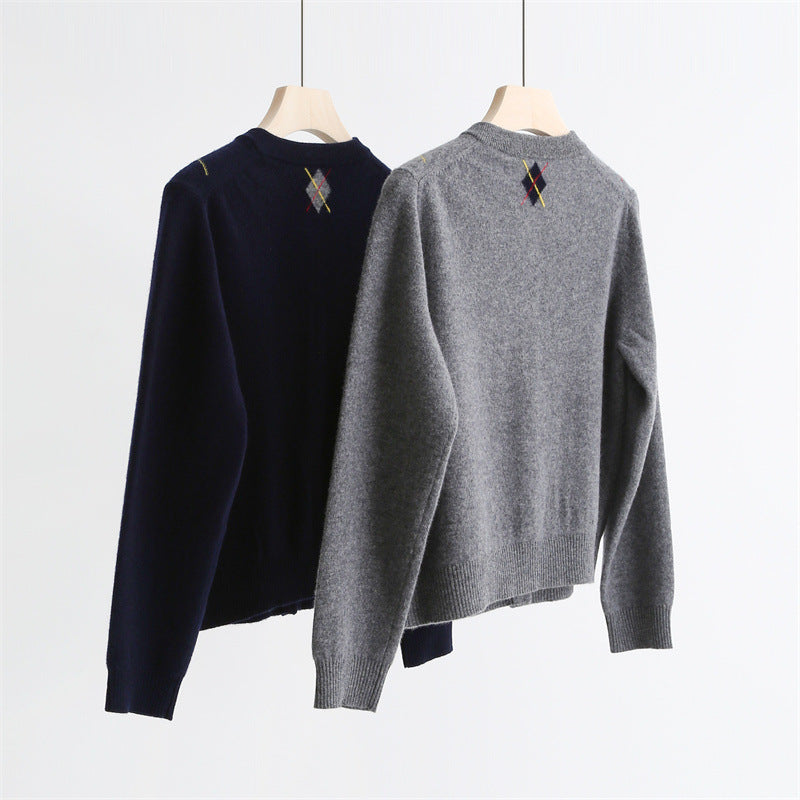 Heritage Wool Argyle Cardigan