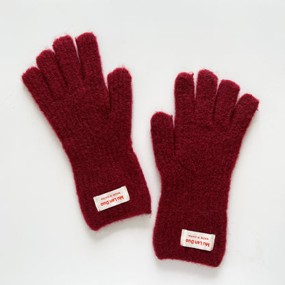 Cozy Wool-Blend Winter Gloves