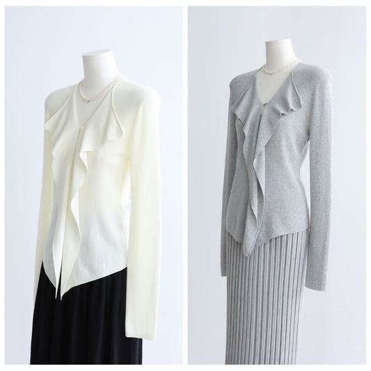 Drape Front Lyocell Knit Cardigan | 5 Colors