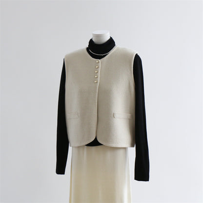 Wool Blend Sleeveless Knit Top | 3 Colors