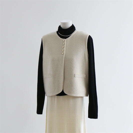 Wool Blend Sleeveless Knit Top | 3 Colors