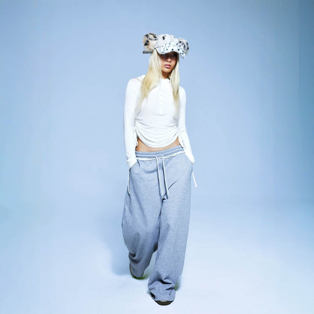 Pokiovo Relaxed Wide Leg Sweatpants