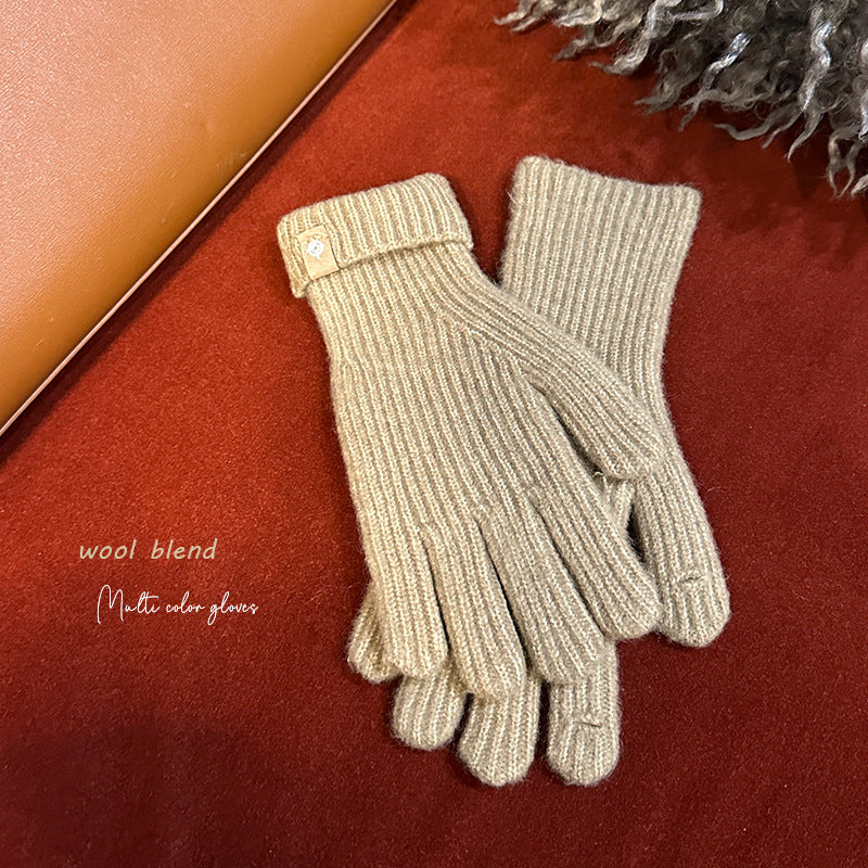 Wool-Blend Touchscreen Gloves