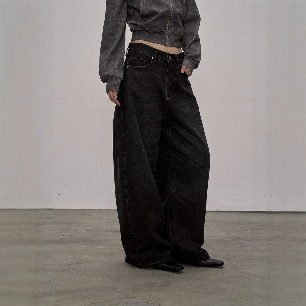 Pokiovo Wide Leg Denim Jeans