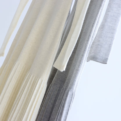 Merino Wool Blend Ribbed Flare Knit Dress | 4 Colors