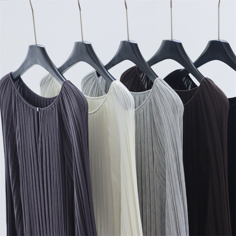 Pleated Lyocell Knit Top | 5 Colors