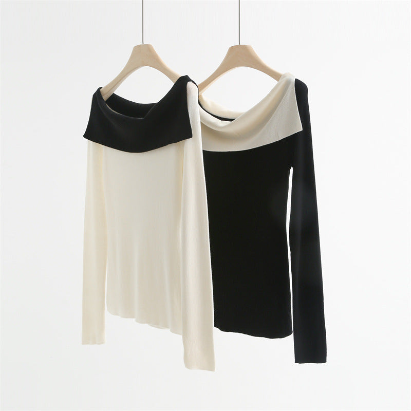 Wool-Blend Off-Shoulder Knit Top