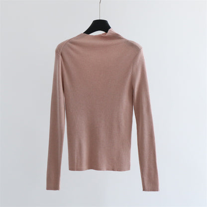 Ribbed Wool-Blend Mock Neck Top | 8 Colors