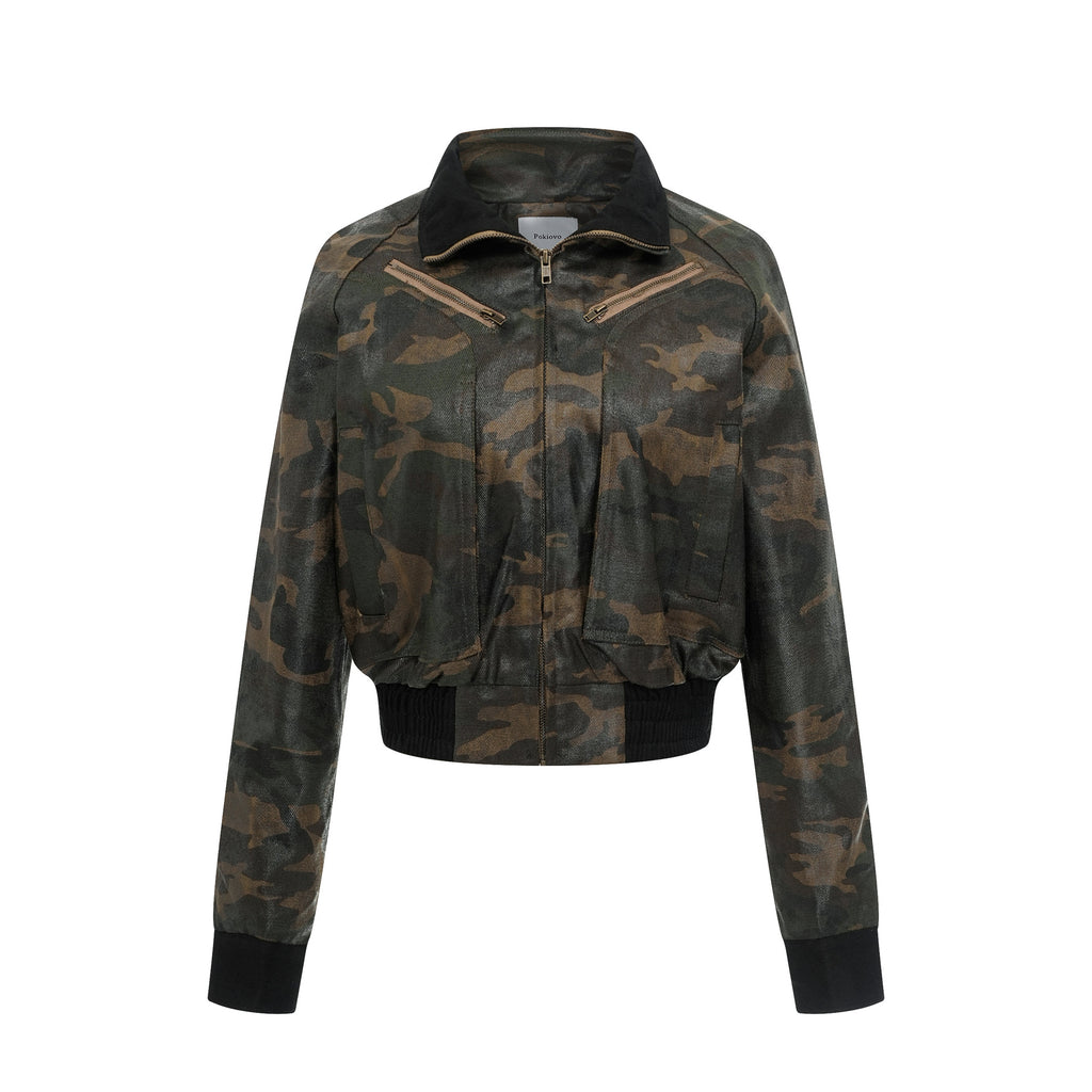 Cropped Zip-Up Jacket | 2 Colors