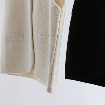 Wool Blend Sleeveless Knit Top | 3 Colors