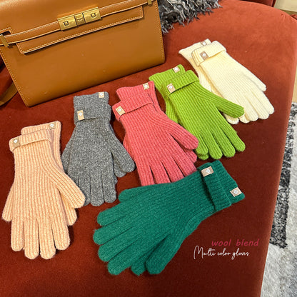 Wool-Blend Touchscreen Gloves