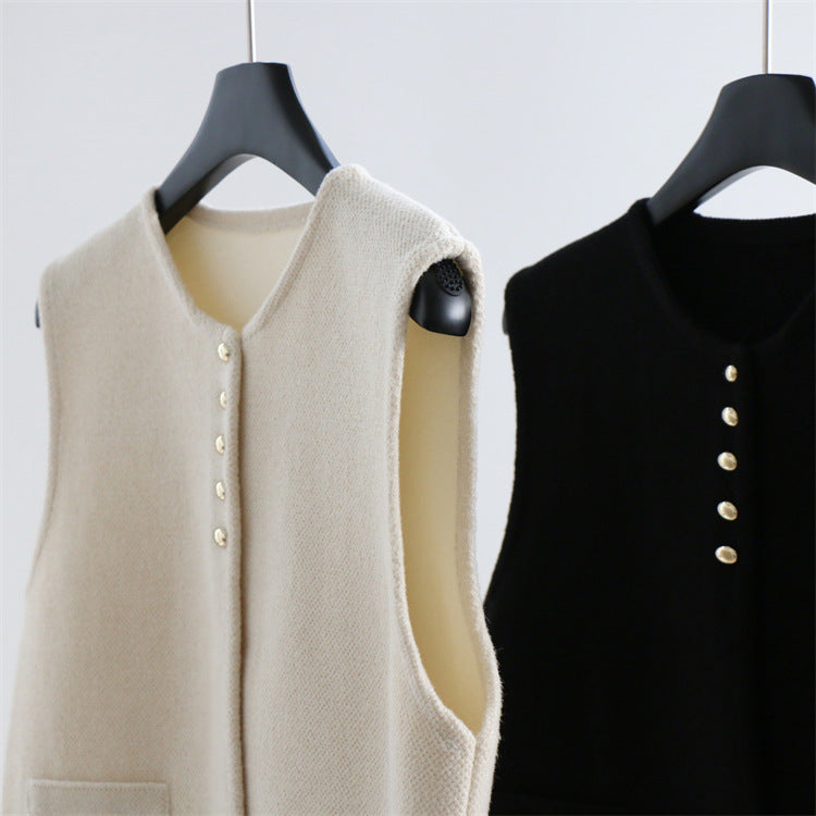 Wool Blend Sleeveless Knit Top | 3 Colors