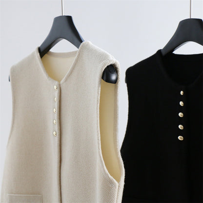 Wool Blend Sleeveless Knit Top | 3 Colors