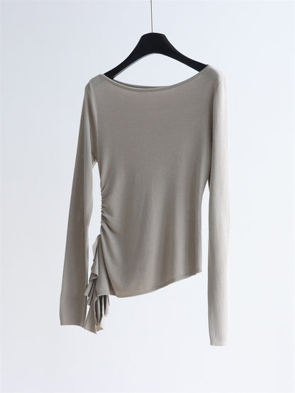 Lyocell Boat Neck Knit Top | 8 Colors