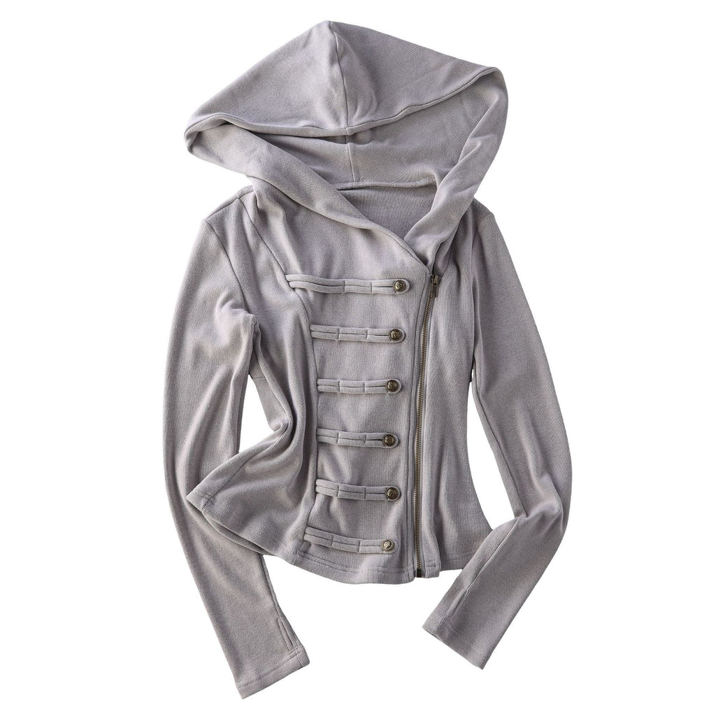 Pokiovo Military Inspired Hooded Sweatshirt