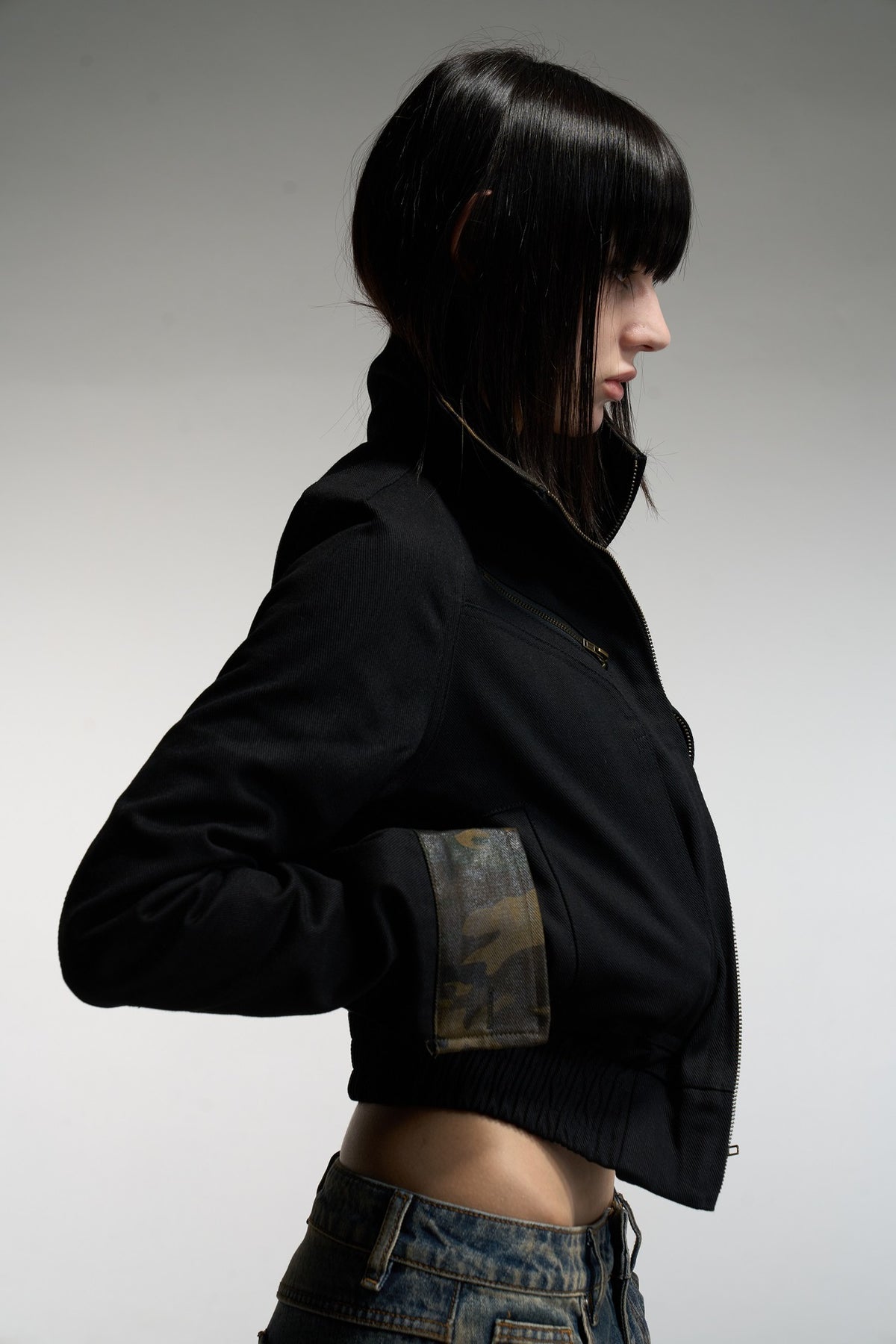 Cropped Zip-Up Jacket | 2 Colors