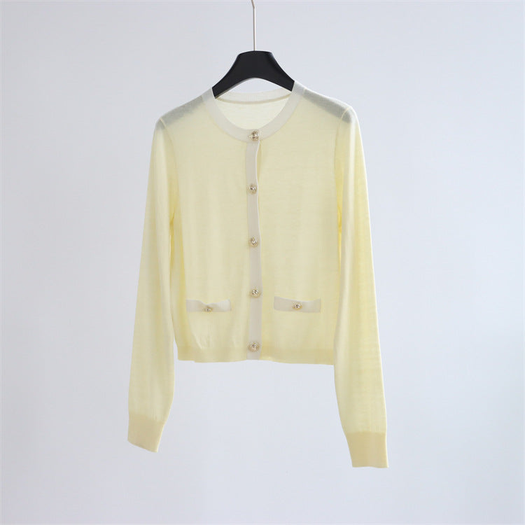 Two-Tone Wool-Blend Cardigan | 3 Colors