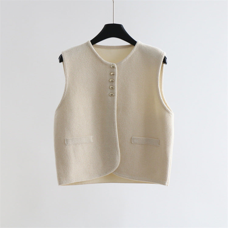 Wool Blend Sleeveless Knit Top | 3 Colors