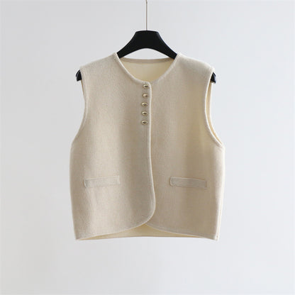 Wool Blend Sleeveless Knit Top | 3 Colors