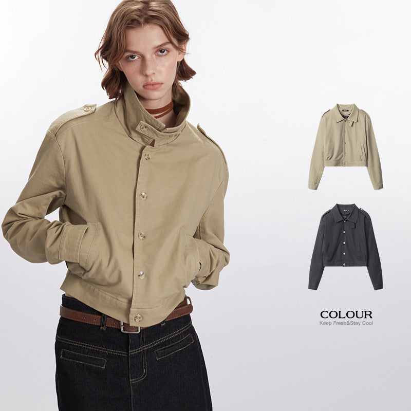 Cropped short jacket | Vervemenu