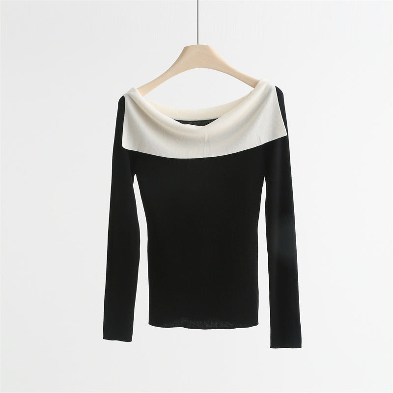 Wool-Blend Off-Shoulder Knit Top