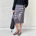 Pokiovo Military Inspired Fishtail Skirt | Grey