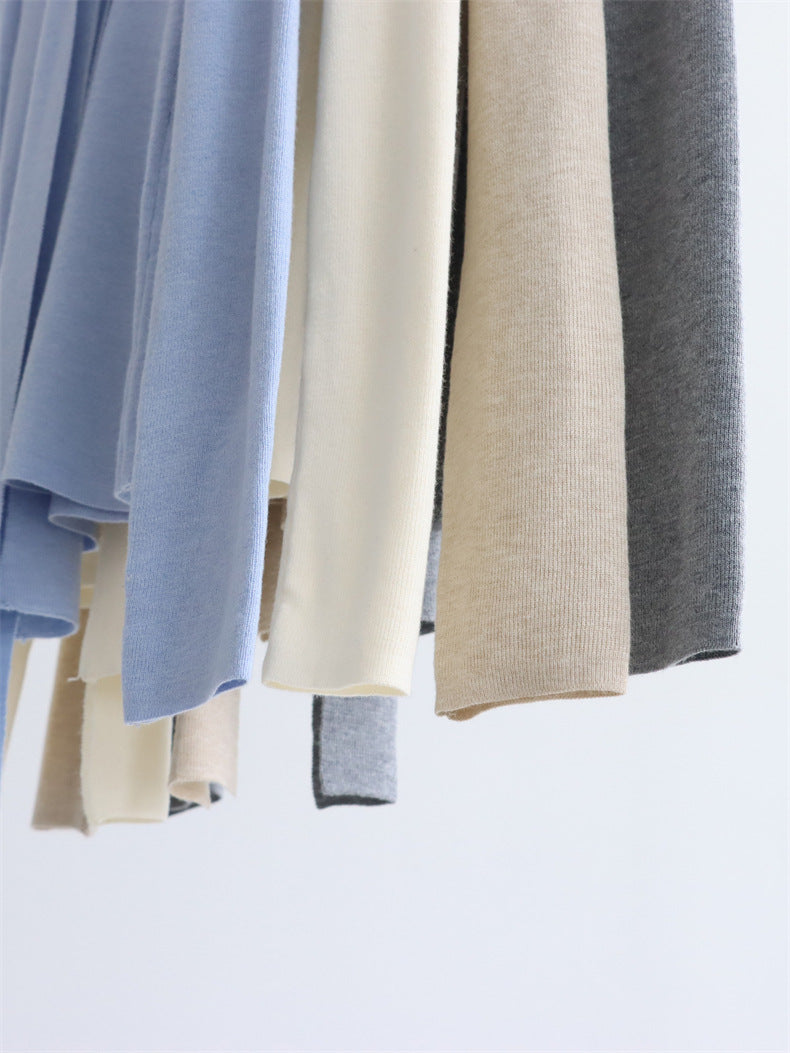 Base knitwear top with a tie | 6 color