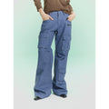 Pokiovo Multi Pocket Flared Cargo Pants