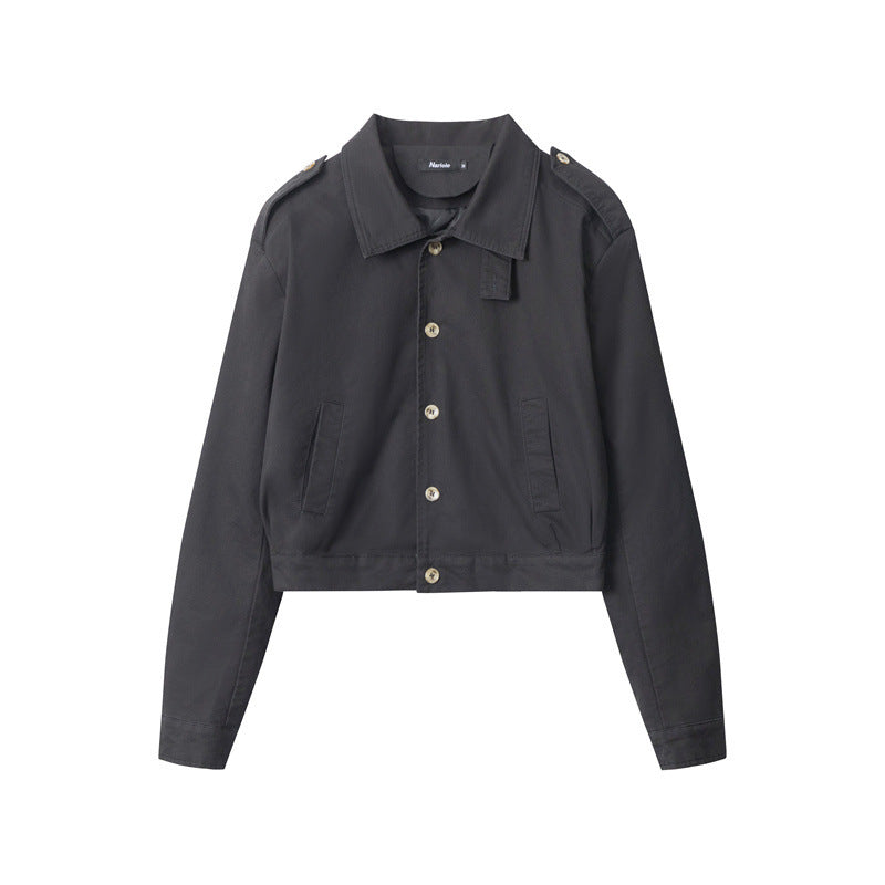 Cropped short jacket | 2 color