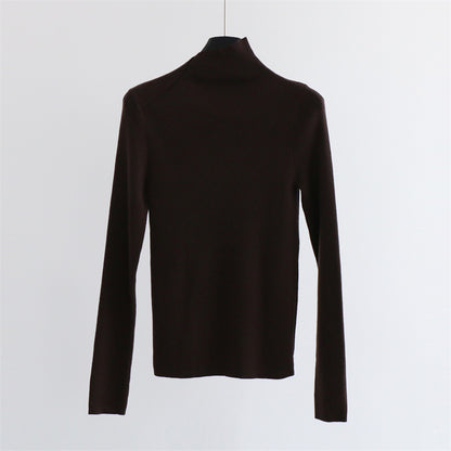 Ribbed Wool-Blend Mock Neck Top | 8 Colors