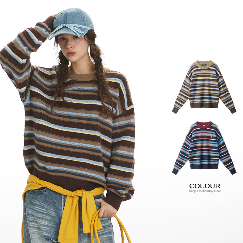 Unisex lazy style loose sweater | 2 color