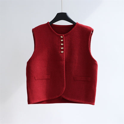 Wool Blend Sleeveless Knit Top | 3 Colors