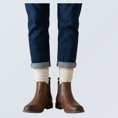 5-Pair Cotton Speckled Mid Socks