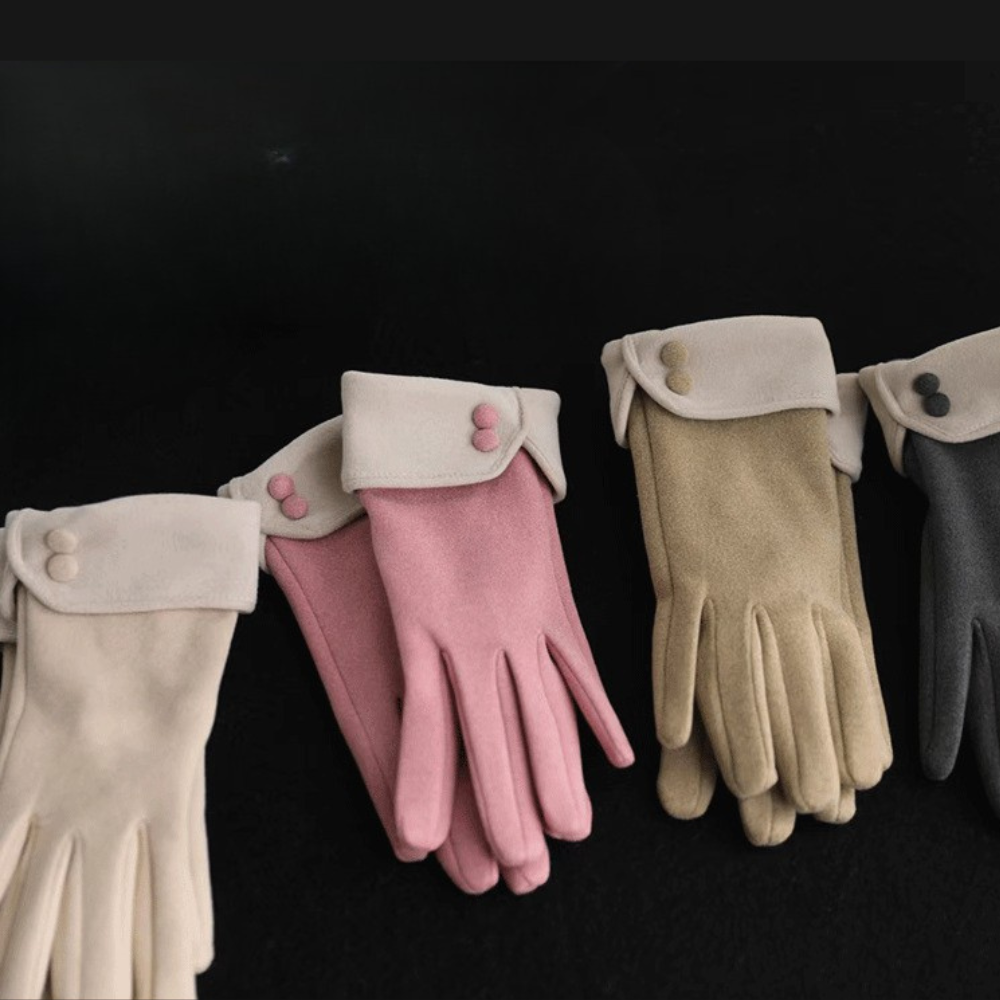 Faux Suede Touchscreen Gloves