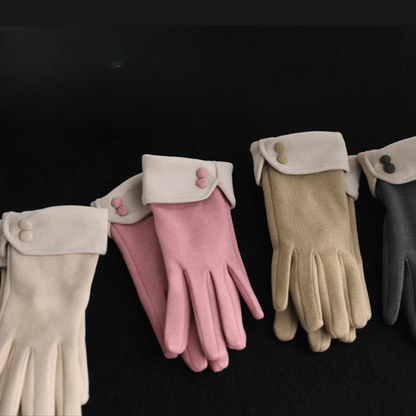 Faux Suede Touchscreen Gloves