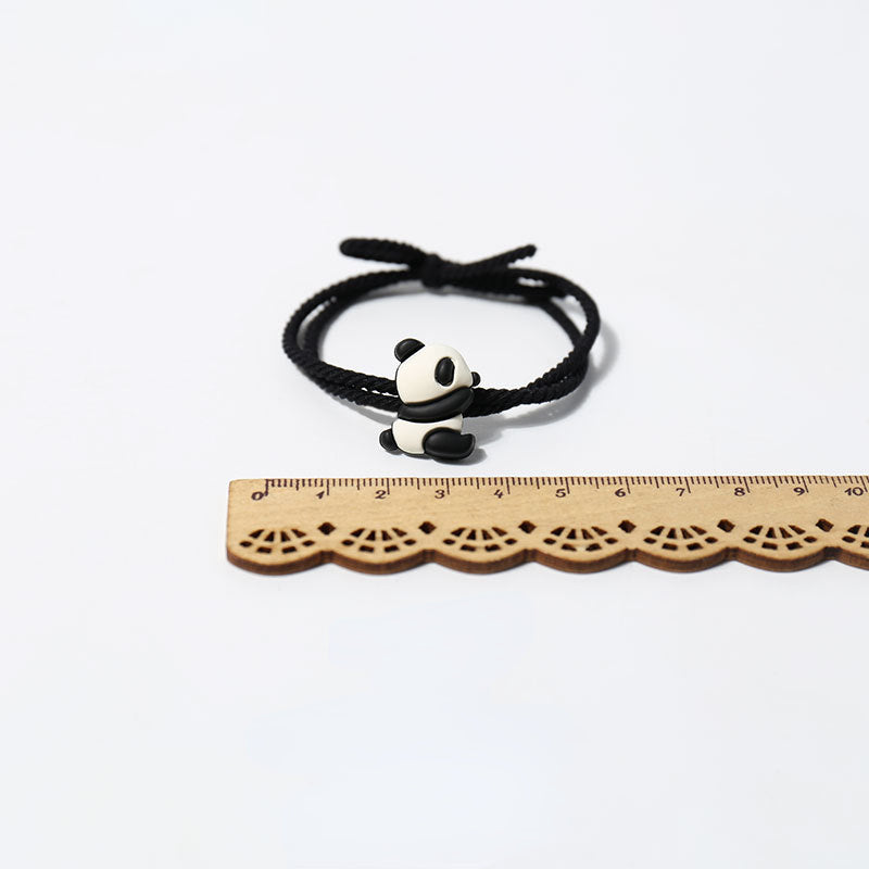 Elastic panda hair tie