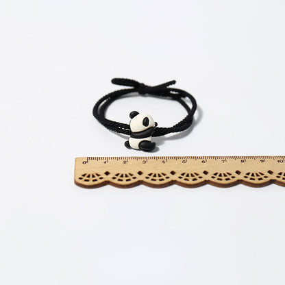 Elastic panda hair tie